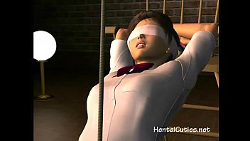 Petite 3d Cutie Tied Up With Ropes