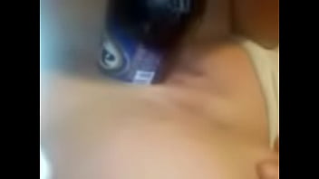 Shaved Bottle Insertion Montana Tight Pussy