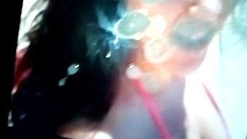 My Hot Cumshots On Her Sexy Hot Horny Nasty Nice Cute Lovely Pretty Slutty Face