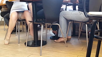 Hot Mature Blond Showing Off Pants