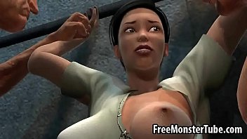 3d Cartoon Supergirl Getting Double Teamed Outdoors - pussy, outdoor, 3d, group, anime, cartoon - Video 5339408