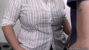 He Uses Busty Blonde Women At Work