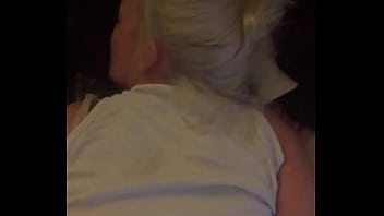 My Wife With Her New Blonde Hair From Behind