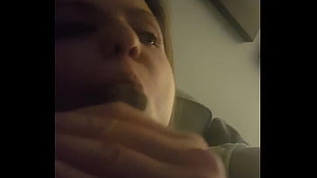 Getting Blowjob On Couch