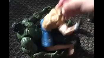 Huge Green Man Destroys Human