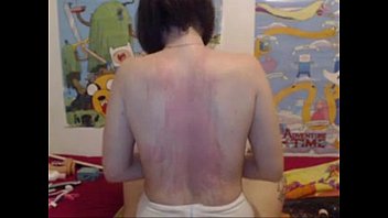 Caning Her Back Spanking Tits 1