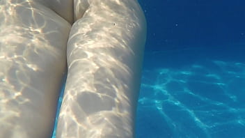 Wife Thong Swimming In Pool