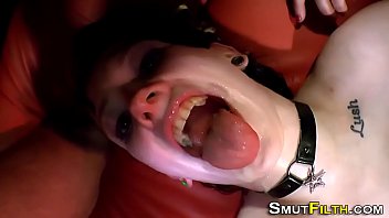 Kinky Skank Guzzles Jizz