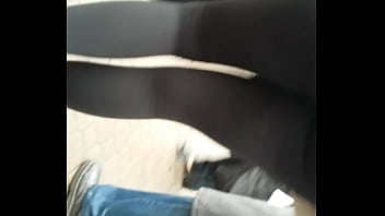 Sexy Leggins Girl Street Spandex Ass