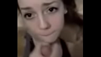 Doe Eyes, Little Tits, And A Mouthful Of Cum!