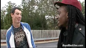 Blacks On Boys - Bareback Gay Interracial Hardcore Fucking 04
