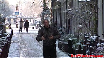 Blond Amsterdam Hooker Cumsprayed By Client