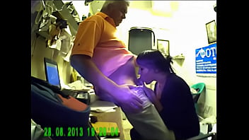 Girl Gives Blowjob To Boss On Spycam