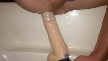 Straight Guy Using Large Dildo