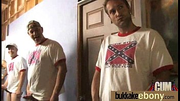 Black Pornstar Debut Bukkake 18 - interracial, blowjob, group, cocks, gangbang, oral, bukkake - Video 5236511