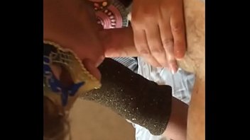 Masked Cougar Giving A Guys Great Head