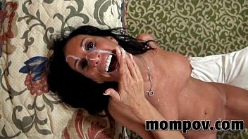 Hot Brunette Milf Fucking Cock