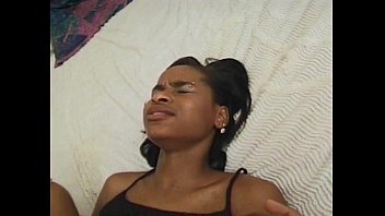 Teen Ebony Takes A Big One Between The Legs