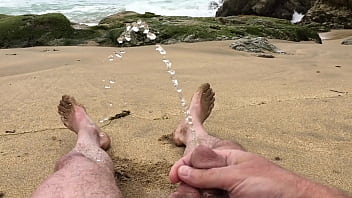 Long Self Pee At The Nude Beach