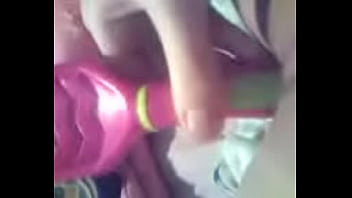 Using Spoon In Y. Pussy