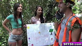 Gia And Her Friends Flashes Their Natural Tits And Had Them Squeeze