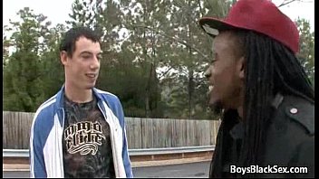 Blacks On Boys Bareback Gay Hardcore Fucking Video 04