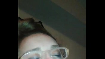 White Girl Showing Off Her Head Skills