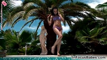 Stunning Brunette - dildo, babe, outdoor, brunette, toy, masturbation, solo, softcore, glamour, infocusbabes - Video 6480604