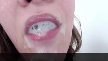 Bbw Blows Huge Spit Bubbles Deepthroat Dildo