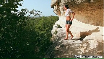 Beautiful Brunette Babe Showing Her