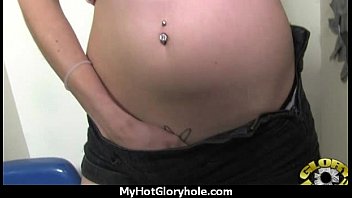 Ebony Sucks Off A Big Cock Through A Gloryhole 28 - sucking, interracial, blowjob, ebony, oral, gloryhole - Video 5169319