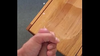 Jerking My Big Cock In My Dorm Room And Blowing Massive Cumshot All Over Chair And Floor