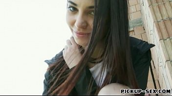 Amateur Brunette Czech Babe Flashes Her Tits And Fucked