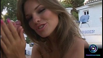 Sex Kitten Lucy Love Stroking A Cock To Cum On Her Smooth Hands