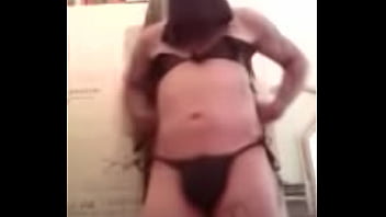 Black Leather Bikini Striptease