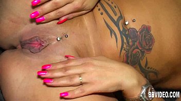 Pierced German Honey Masturbating