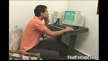 Two Latino Guys Fuck Hard In Office