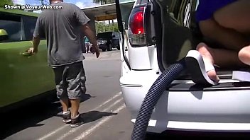 Hot Latina Exhibitionist Wife Nikki Brazil Car Wash Upskirt Flashing Voyeur Tease! Voyeurchamp.com