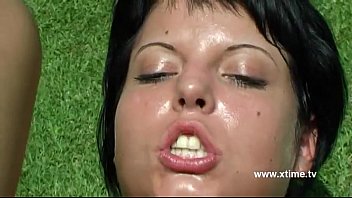 Nice Young Brunette Put A Great Dildo In Her Pussy