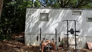 Workingout Naked - gym, outside, exercise, workout, soloboy - Video 4995283
