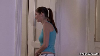 Grandpa Son' Gf Into Cock Riding