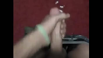 Clayton Blowing A Load On The Floor