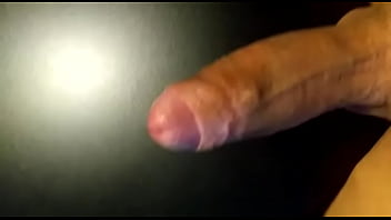 Big Cock Cums On The Black Table