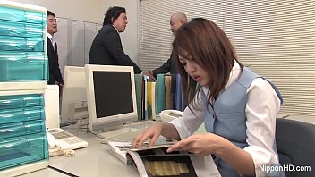 Japanese Babe Gets Fucked In The Office