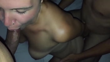 White Girlfriend Sucking My Black Cock