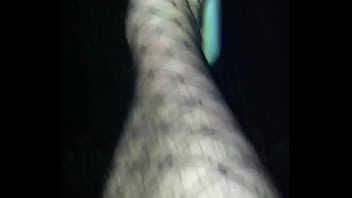 Walking On The Street With Fishnet Catsuit