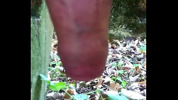 Only With G-string And Stilettos In Public Park