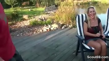 M. And Stepdaughter Seduce Gardener To Fuck In Threesome