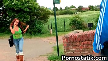 Redhead Chick With Massive Tits Showing