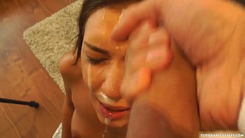 Russian Girl Skull Fucked By Huge Cock Before Taking Monster Facial